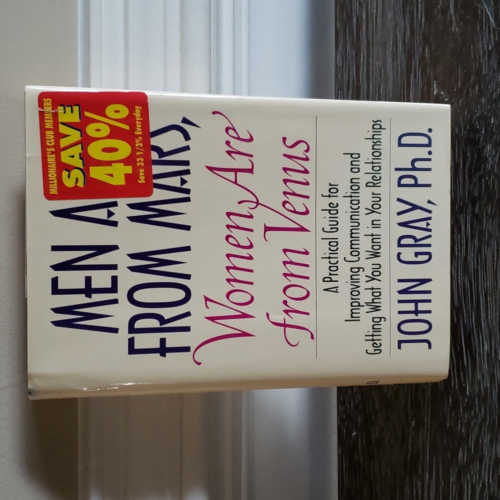 1992 1st Edition Men are from Mars Women are  from Venus by John Gray, PH.D.